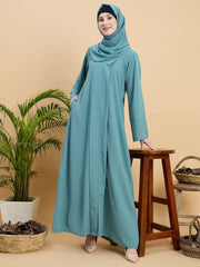 Sea Green Modest Abaya Burqa with Matching Hijab