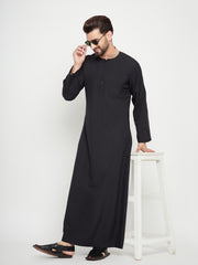Black Thobe/Jubba for Men