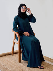 Women Abaya/Burqa with Black Georgette Hijab