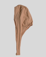 Beige Turban-style Hijab Cap