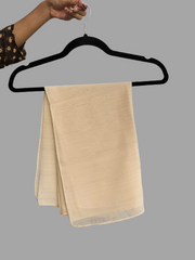 Chiffon Metallic Shimmer Beige Hijab for Women