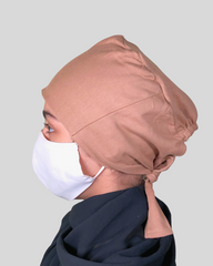Beige Tie-Back Undercap Hijab