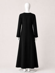 Full Sleeves Solid Inner Layering for Women-Black