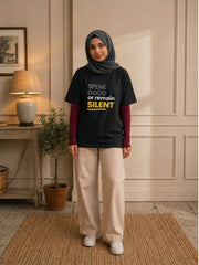 Speak Good or Remain Silent Modest Women T-Shirt