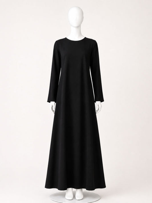 Full Sleeves Solid Inner Layering for Women-Black