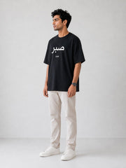 Men's Black "SABR" Oversized T-Shirt