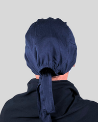 Blue Turban-style Hijab Cap