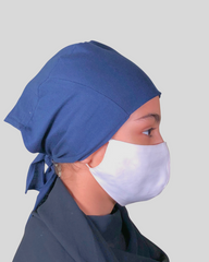 Blue Tie-Back Undercap Hijab