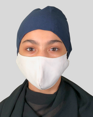 Blue Tie-Back Undercap Hijab