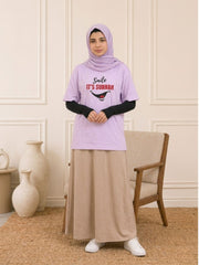 Modest Smile It’s Sunnah Lavender T-Shirt for Women