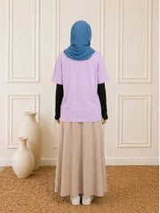 Modest Deen Over Dunya Lavender T-Shirt for Women