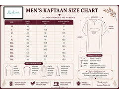 Men’s Printed Pure Cotton Kaftan– Relaxed Islamic Robe