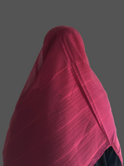 Chiffon Metallic Shimmer Maroon Hijab for Women