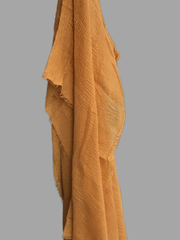 Mustard Cotton Crinkle Women’s Hijab
