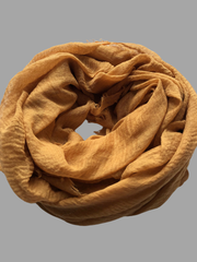 Mustard Cotton Crinkle Women’s Hijab