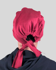 Maroon Tie-Back Undercap Hijab