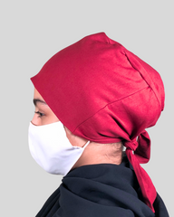 Maroon Tie-Back Undercap Hijab