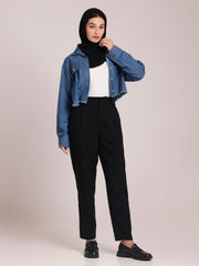Front Open Denim Jacket for Women