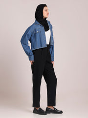 Front Open Denim Jacket for Women