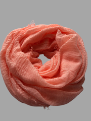 Peach Cotton Crinkle Women’s Hijab