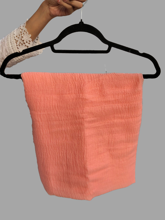 Peach Cotton Crinkle Women’s Hijab