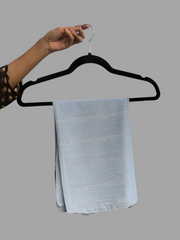 Chiffon Metallic Shimmer Sky Blue Hijab for Women