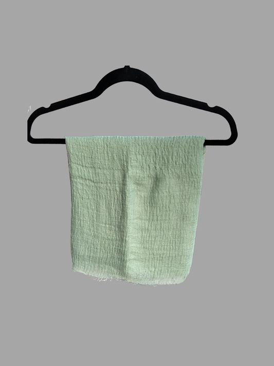 Sea Green Cotton Crinkle Women’s Hijab