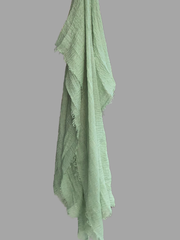 Sea Green Cotton Crinkle Women’s Hijab