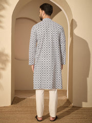 Pure Cotton Printed Kurta Pajama – Festive Wear Set