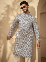 Pure Cotton Printed Kurta Pajama – Festive Wear Set