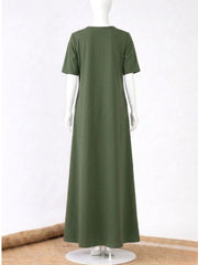 Half Sleeve Jade Green Solid Inner Layering For Women