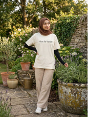 Kun Fa-Yakum Modest Women's Off White T-Shirt