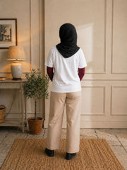 Salam Peace Arabic Modest White T-Shirt