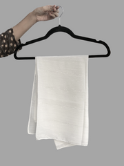 Chiffon Metallic Shimmer White Hijab for Women