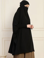 Black Free Size Prayer Khimar