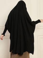 Black Free Size Prayer Khimar