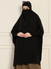 Black Free Size Prayer Khimar