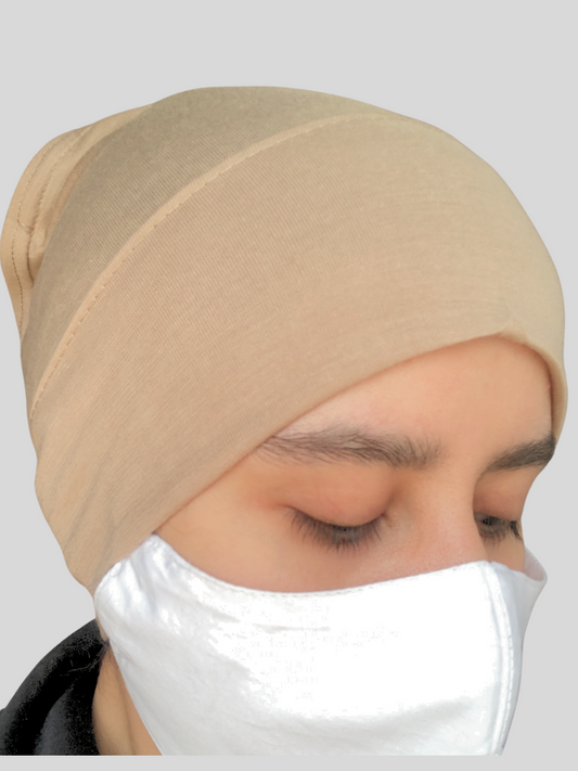 Beige Hijab Cap