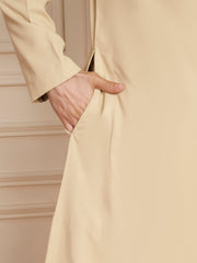 Solid Poly Cotton Thobe for Men