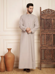 Light Grey Thobe for Men