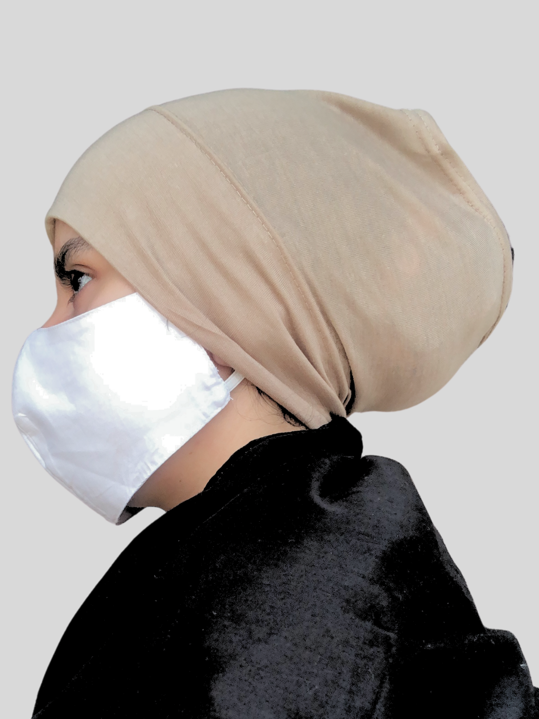 Beige Hijab Cap