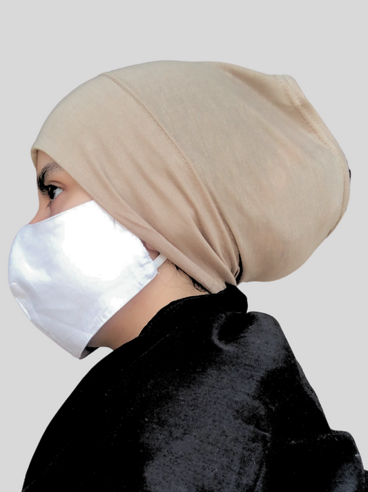Beige Hijab Cap