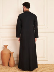 Black & Brown Cotton Arabic Thobe