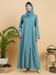 Sea Green Modest Abaya Burqa with Matching Hijab