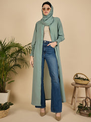 Modest Front Open Zip Abaya Burqa with Matching Hijab