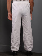 White Solid Pajama For Kids Boys