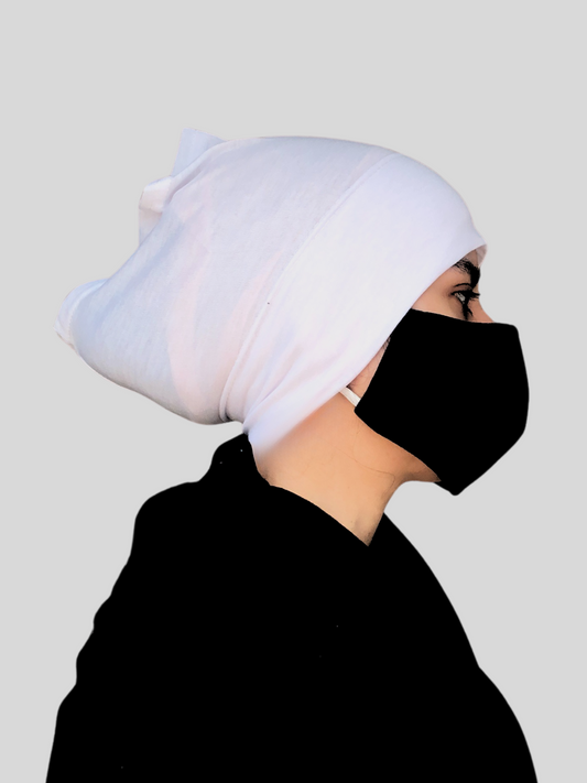 White Hijab Cap