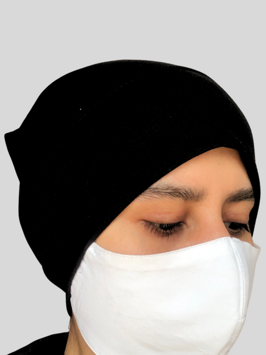 Black Hijab Cap