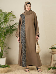 Embroidery Abaya Burqa for Women with matching Hijab
