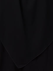 2-Layer Diamond Georgette Black Solid Khimar Prayer Hijab for Women